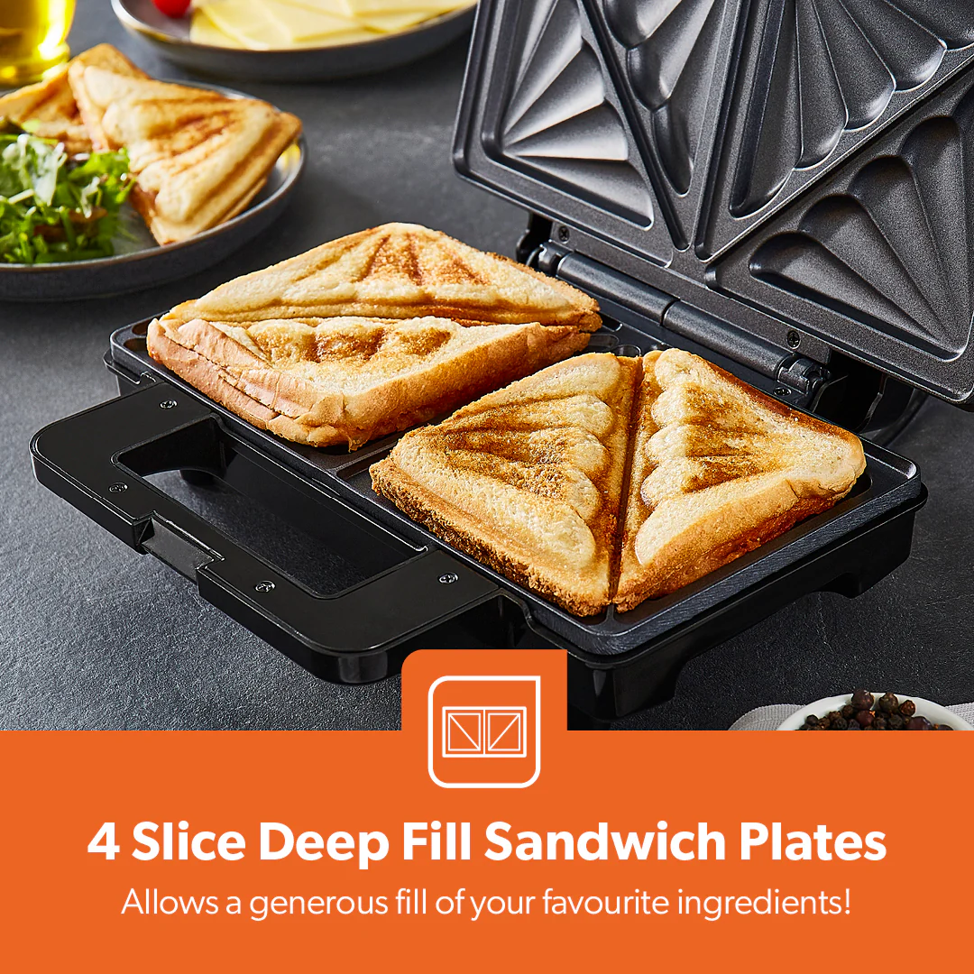 XXL Large Deep Fill Toastie Maker and Grill - Image 3