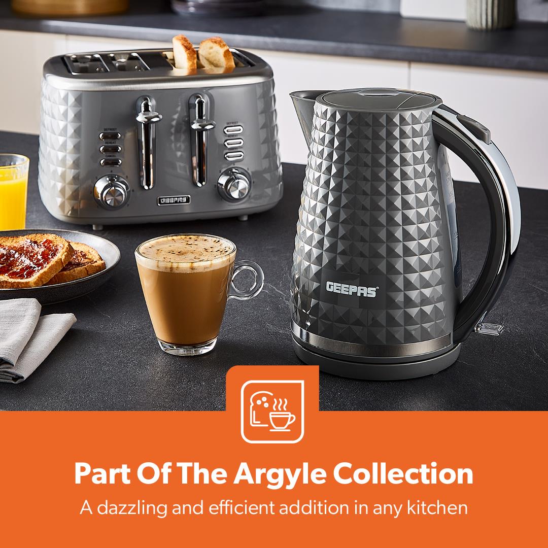 Digital 20L Microwave, Argyle 1.7L Kettle & 4 Slice Toaster Set - Image 3
