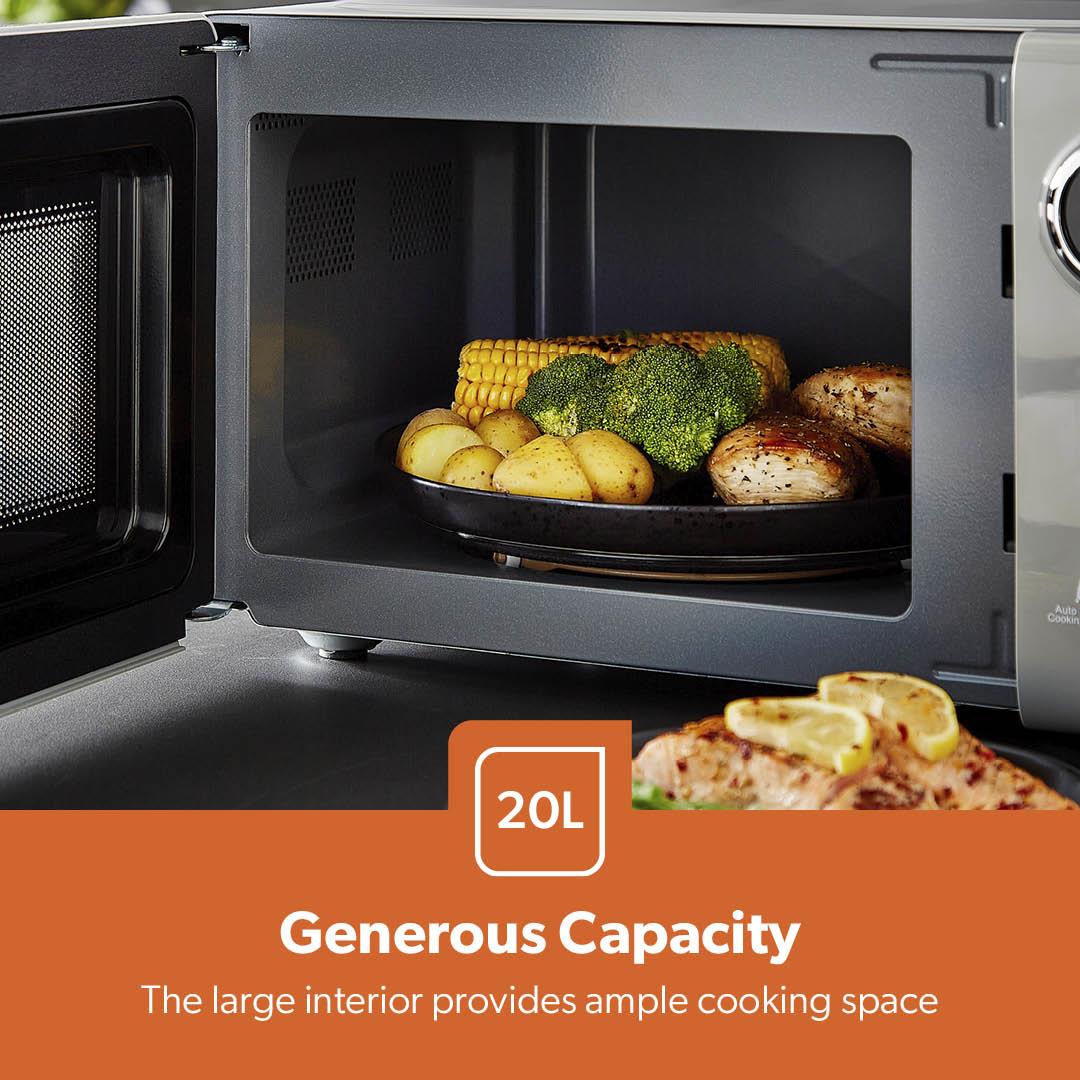 Digital 20L Microwave, Argyle Collection 1.7L Kettle & 4 Slice Toaster Set - Image 5