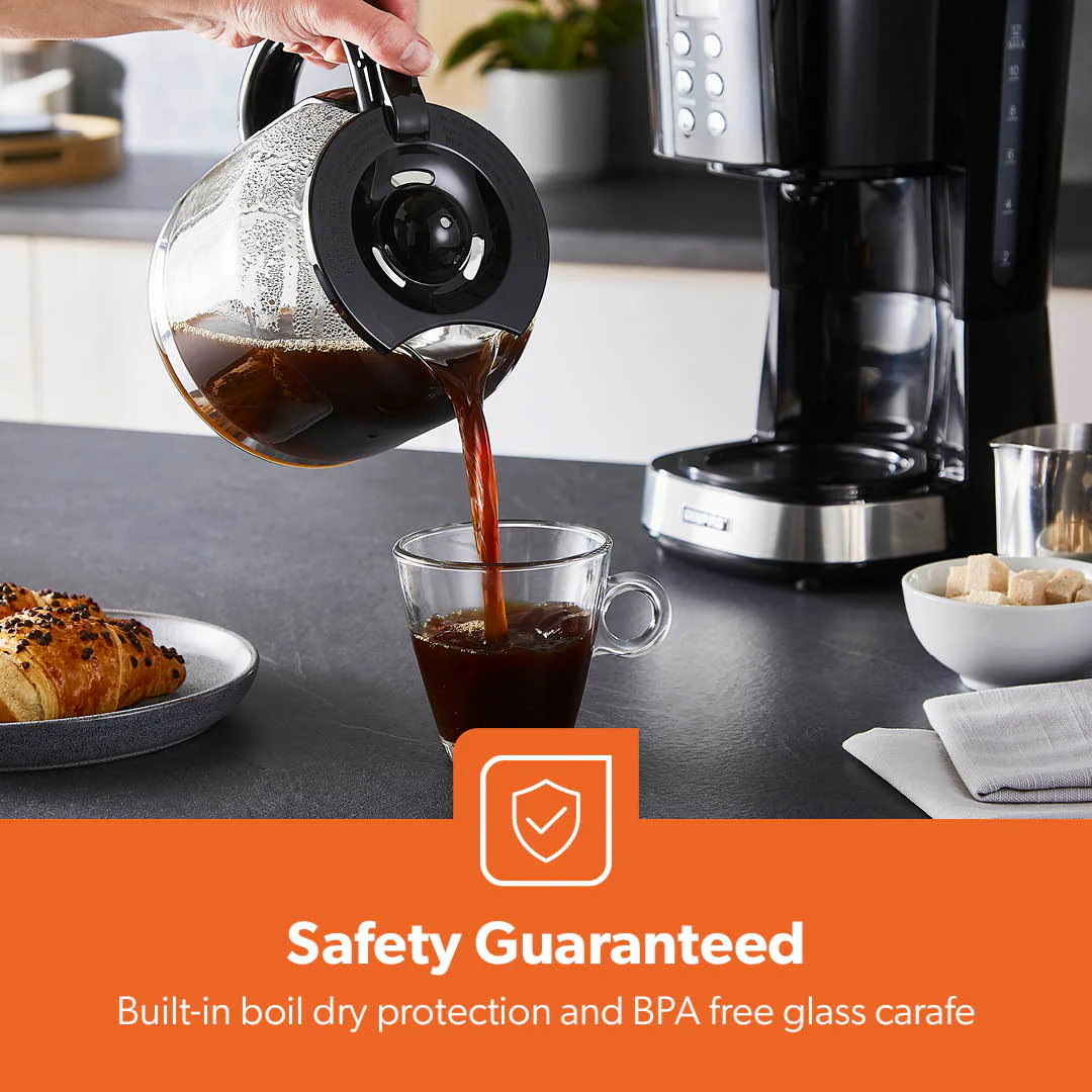 1.5L Multifunctional Digital Filter Coffee Maker Machine - Image 4