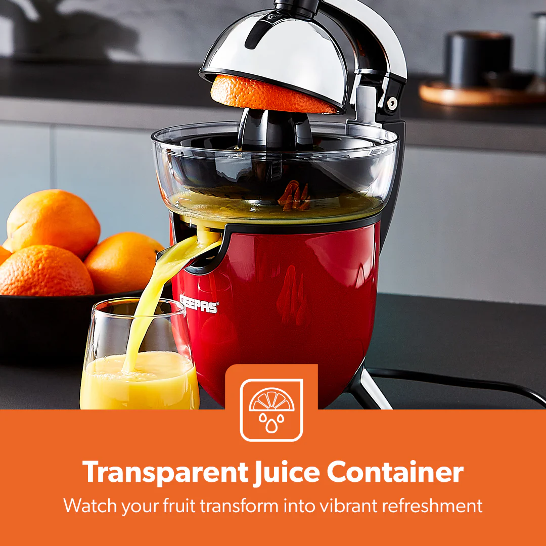 Red Dual-Cone 'Retrovive' Electric Juicer Extractor - Image 3