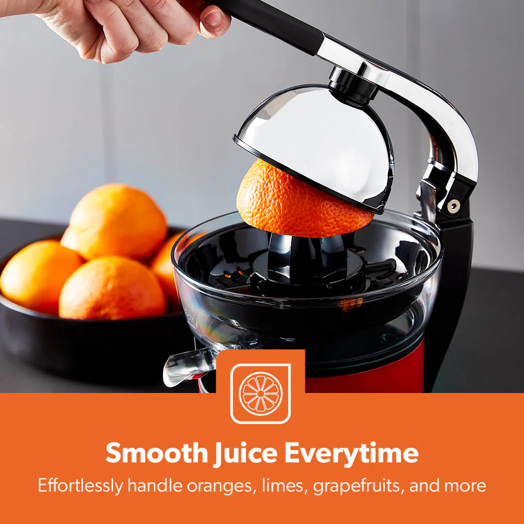Red Dual-Cone 'Retrovive' Electric Juicer Extractor - Image 8