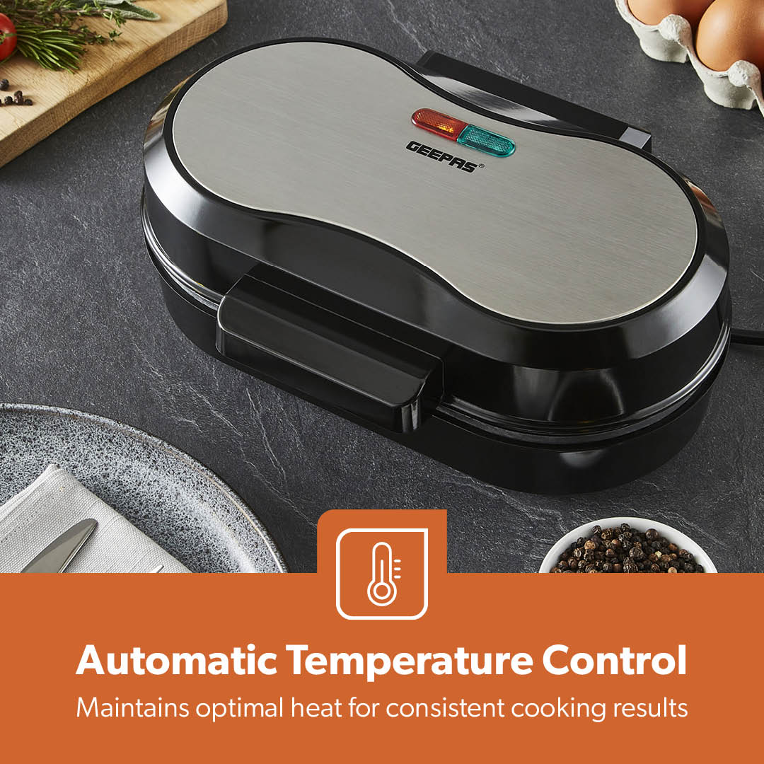 Dual Omelette Maker Non-Stick Deep Fill Cooking Plates - Image 7