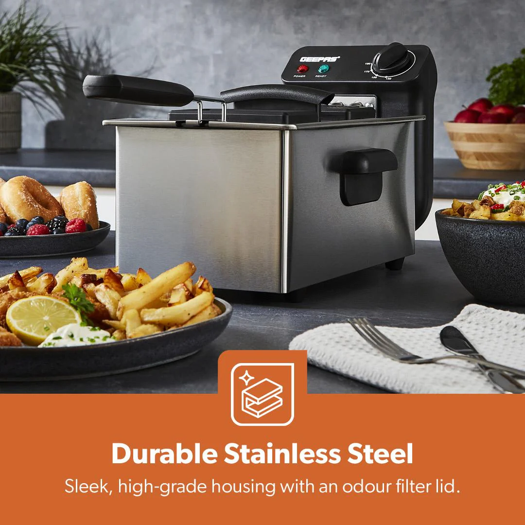 3L Stainless Steel Deep Fat Fryer With Viewing Window - Image 4