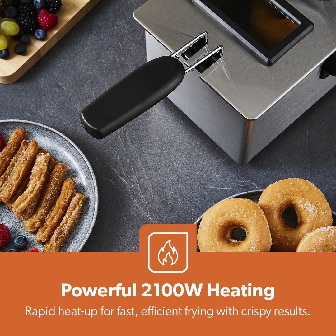 3L Stainless Steel Deep Fat Fryer With Viewing Window - Image 7