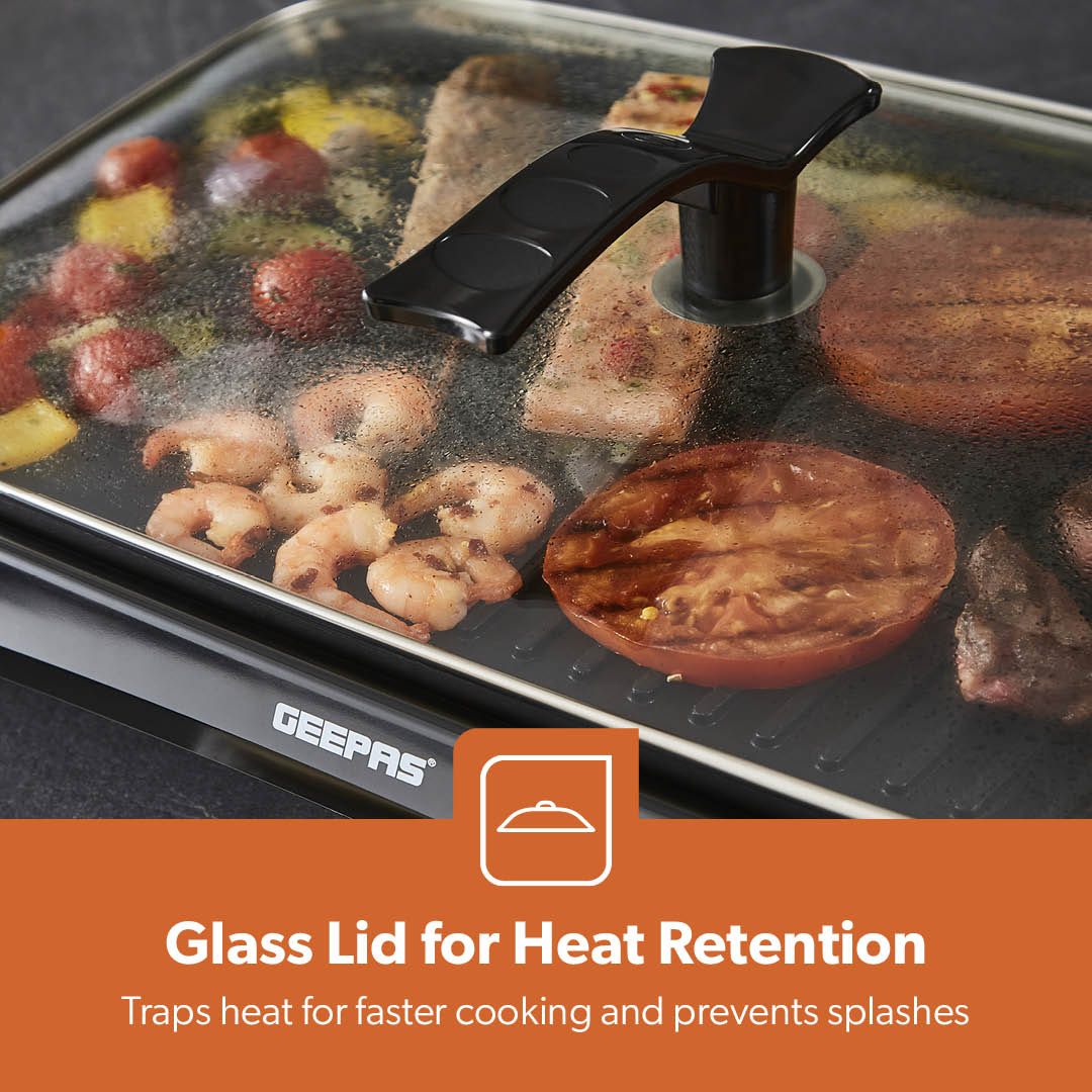 Indoor Smokeless Electric Barbeque Grill With Hot Plate - Image 6