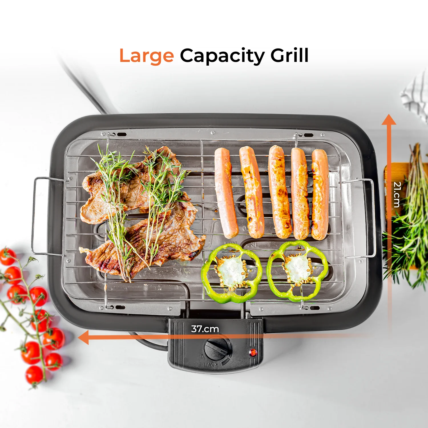 Indoor Smokeless Tabletop Electric Grill BBQ 2000W - Image 3