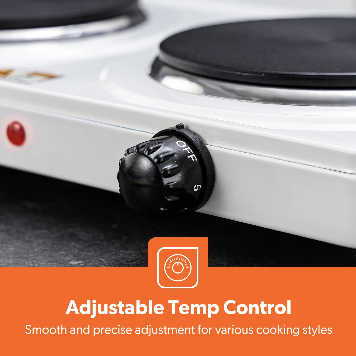 2000W Universal Electric Countertop Double Hot Plate - Image 6
