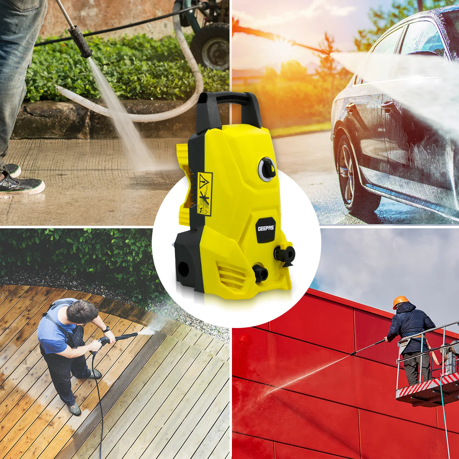 105Bar High-Pressure Washer With Extra Long Hose - Image 3