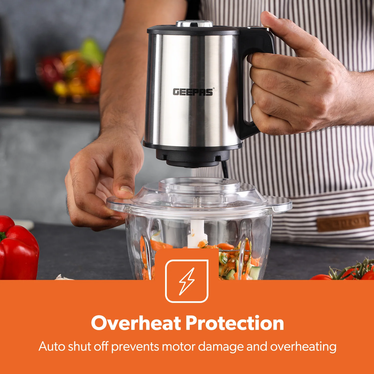 1.2L Two-Speed Food Processor & Mini Chopper 400W - Image 7