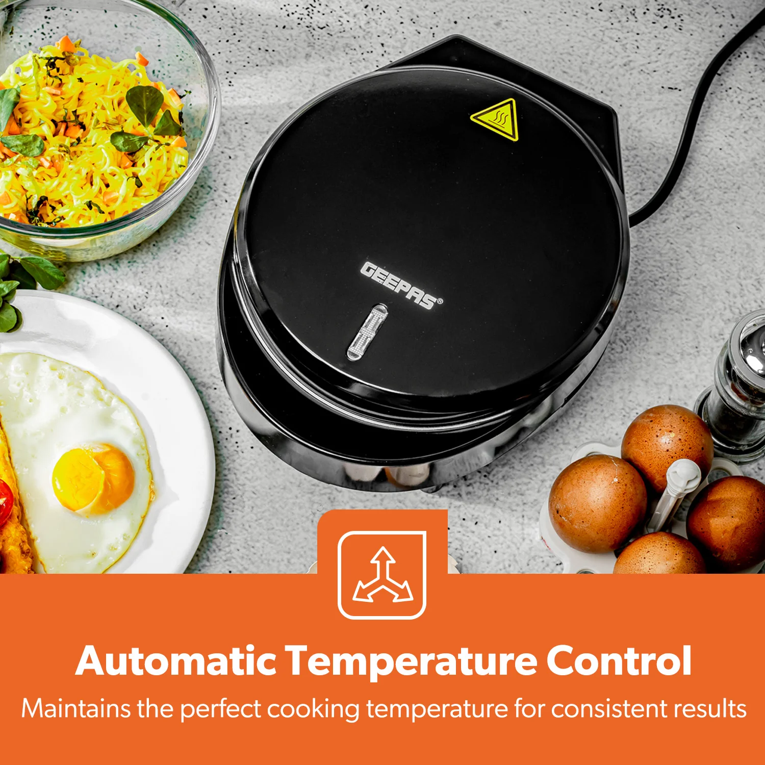 700W Stainless Steel Non-Stick Electric Omelette Maker - Image 10