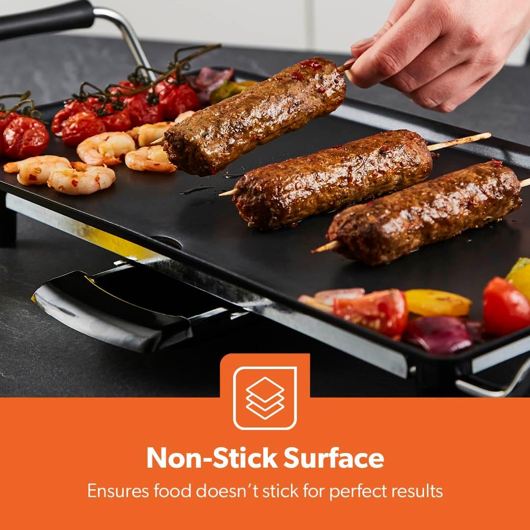 Electric Teppanyaki Table Top Grill Non-Stick Griddle - Image 4