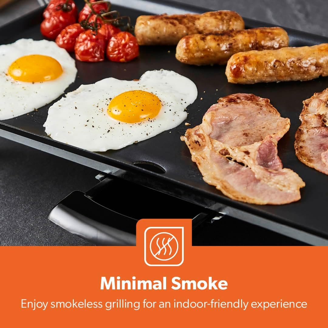 Electric Teppanyaki Table Top Grill Non-Stick Griddle - Image 6