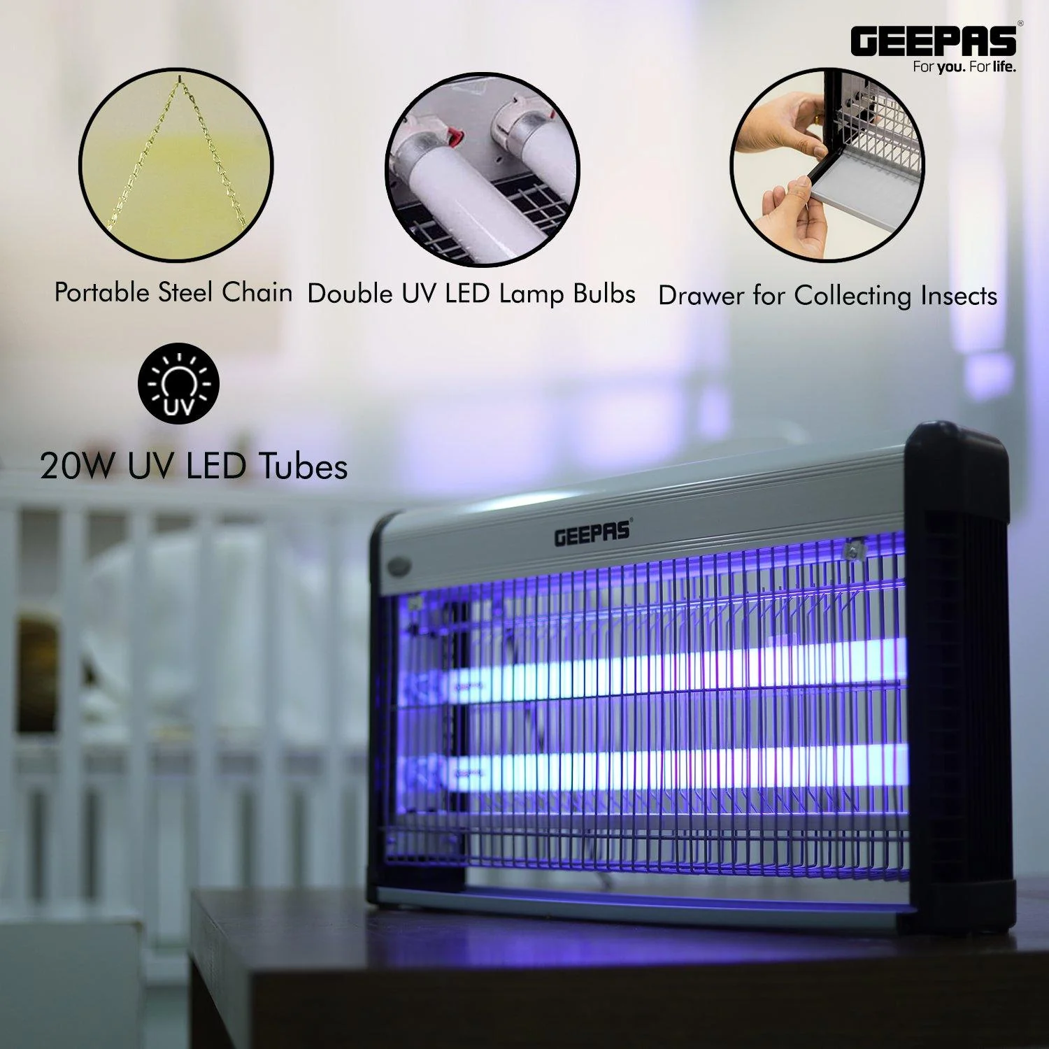 40W UV Electric Insect and Fly Zapper - Image 3