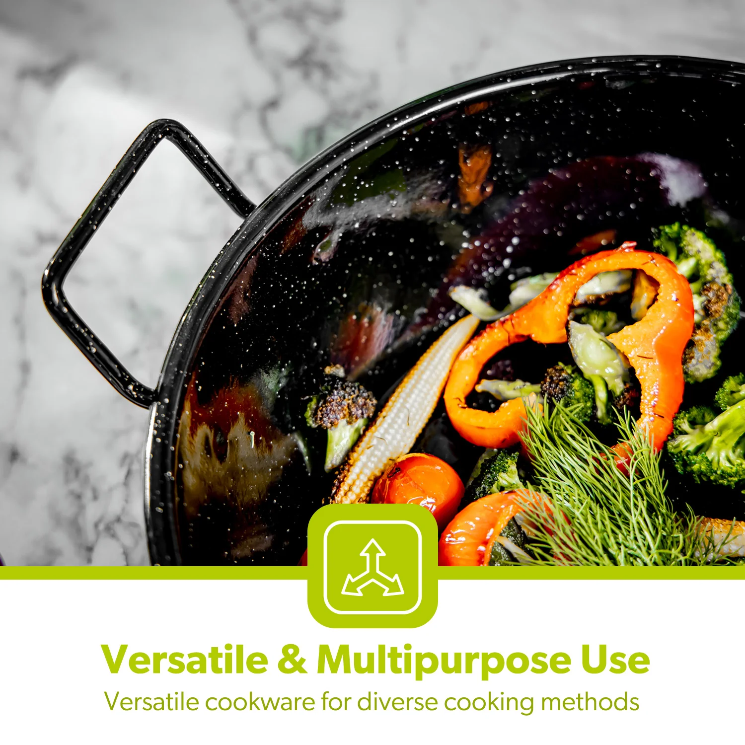 Non-Stick Authentic Wok Stir Fry Pans (20cm-34cm) - Image 4