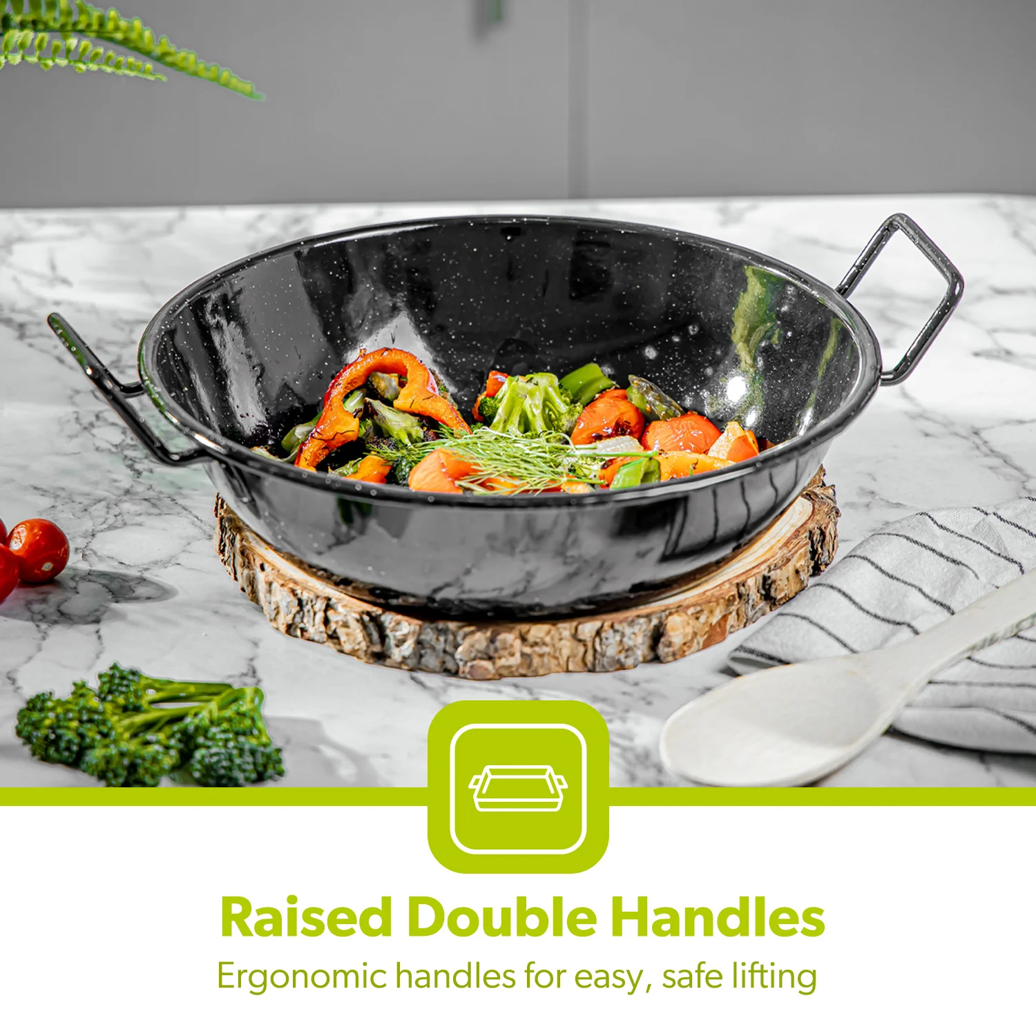 Non-Stick Authentic Wok Stir Fry Pans (20cm-34cm) - Image 6