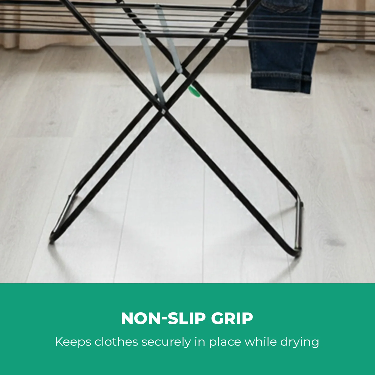 Expandable Metal Clothes Dryer With Bottom Shelf - Image 7