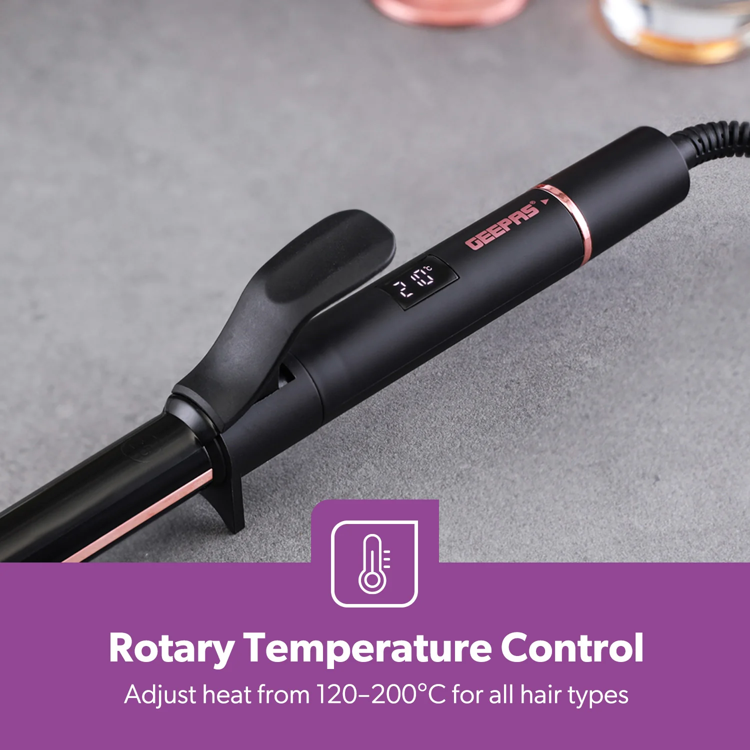 Expert Salon Curling Wand For Short & Long Hair Ceramic Coated - Image 5