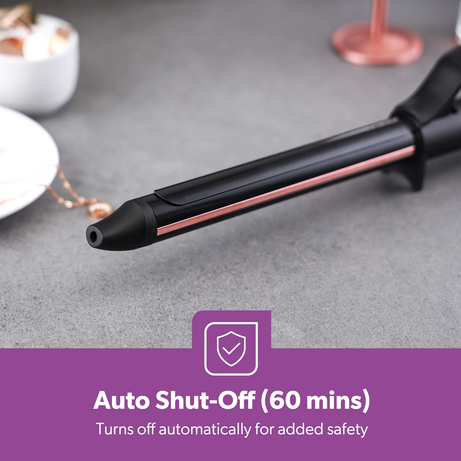 Expert Salon Curling Wand For Short & Long Hair Ceramic Coated - Image 7