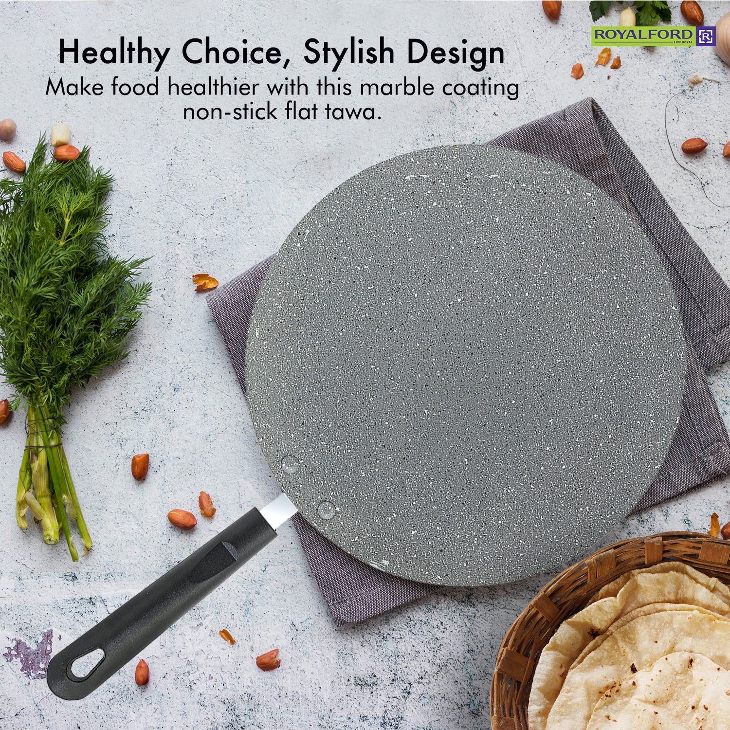 Flat Tawa Pan Pizza and Flat Bread Plate - Image 3