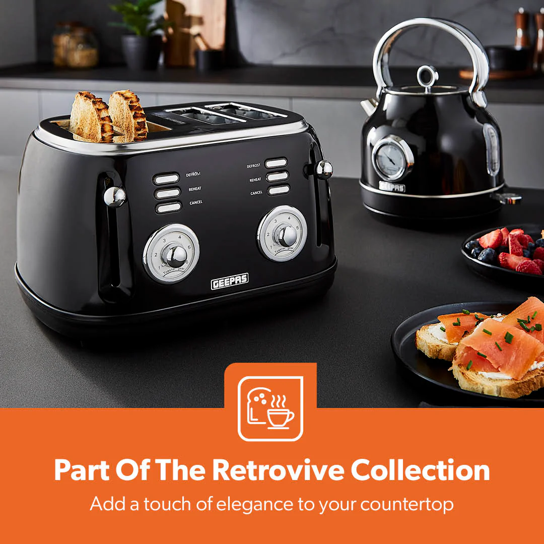 Classic 4-Slice Vintage Bread Toaster - Image 3