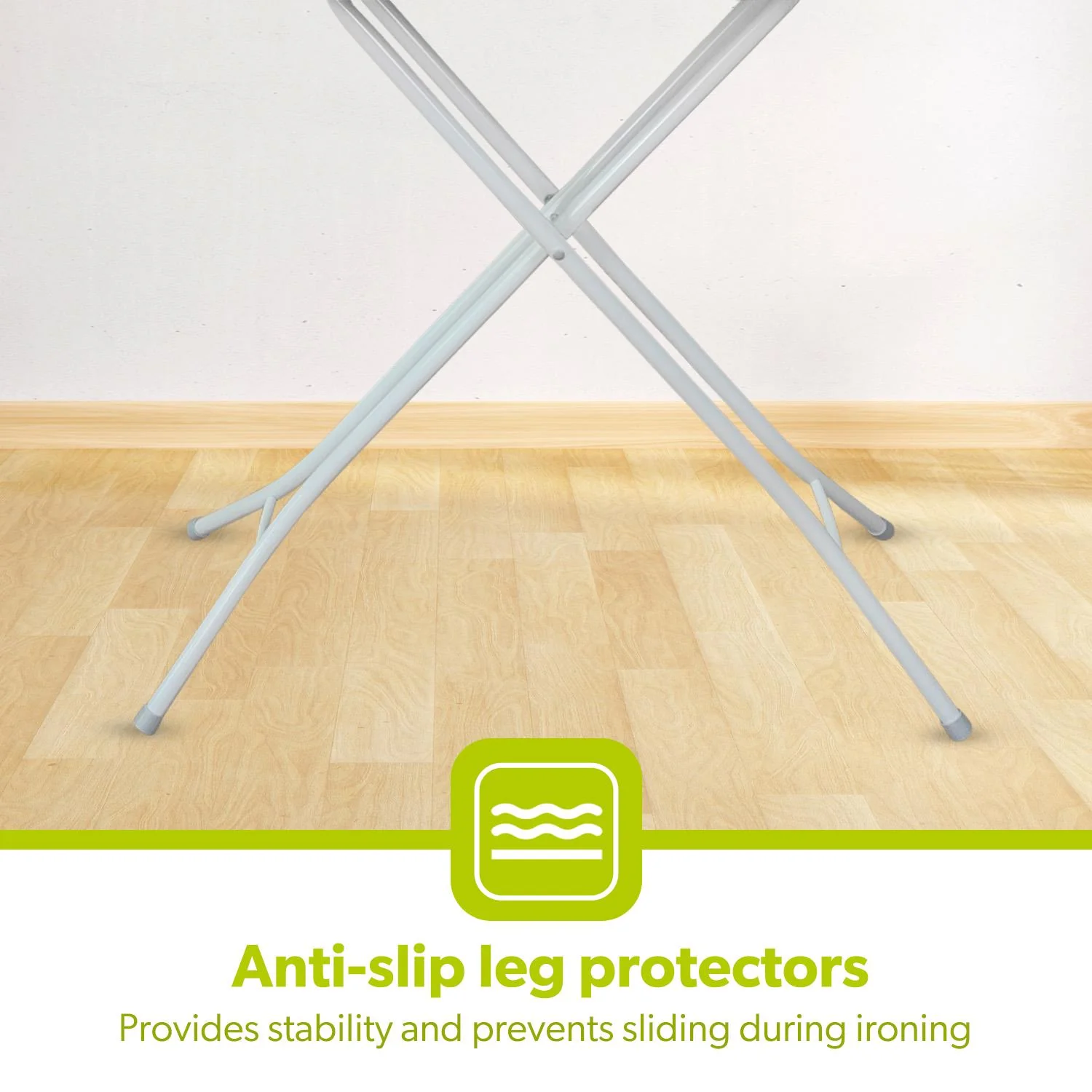 Geometric Green & White Lightweight Folding Ironing Board - Image 5