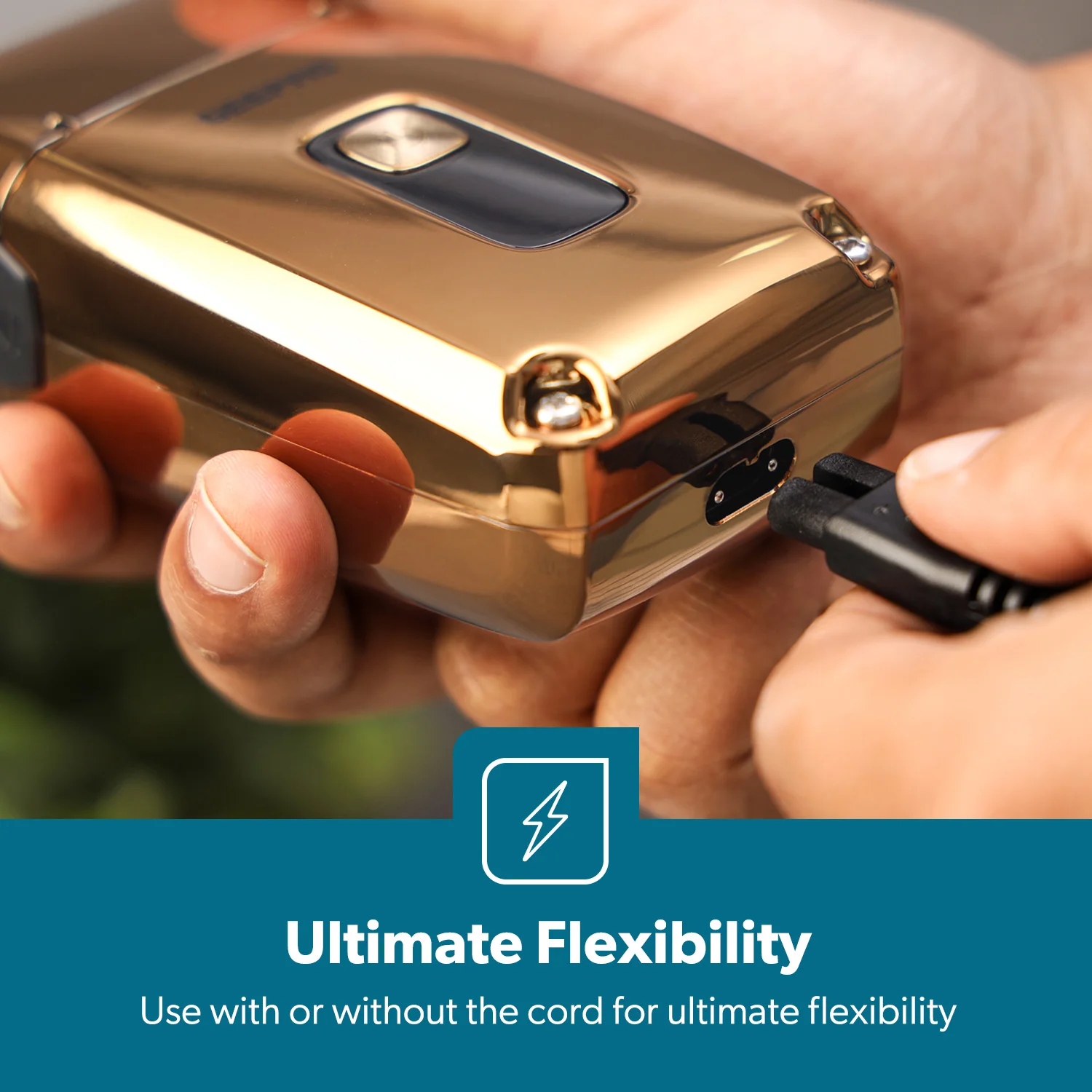 Golden Triple-Blade Waterproof Electric Foil Shaver - Image 4