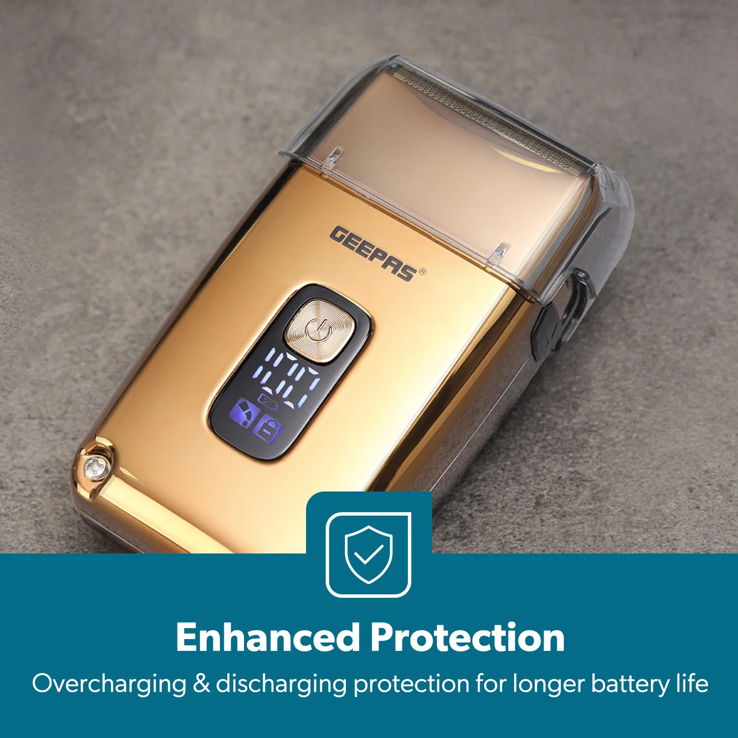 Golden Triple-Blade Waterproof Electric Foil Shaver - Image 7