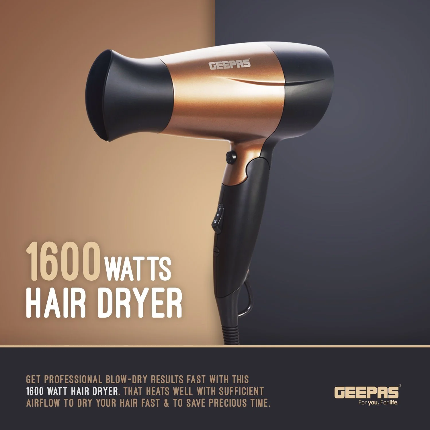 Travel Hair Dryer With Foldable Handle - Image 5