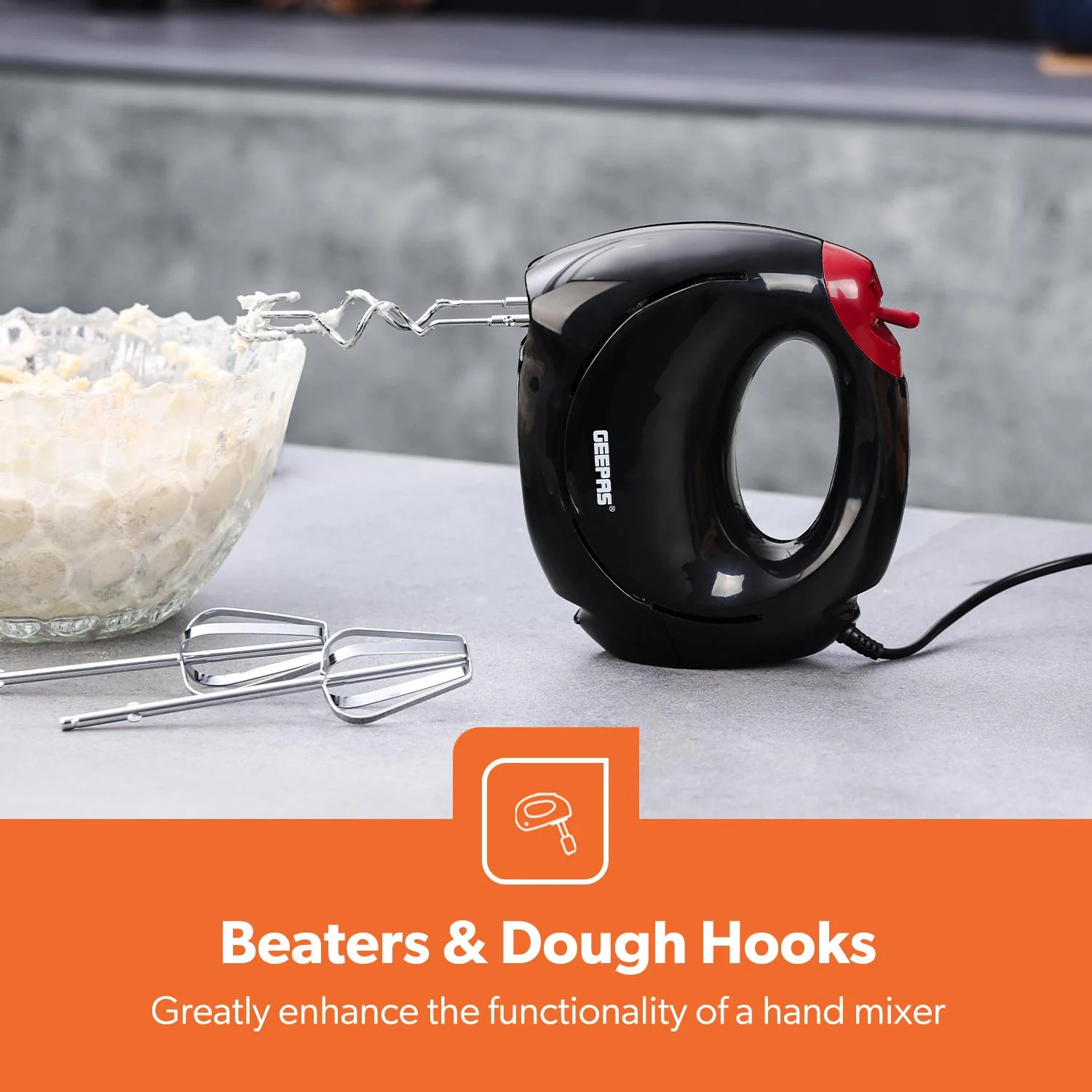 Hand Mixer & Hand Blender Whisk Handheld Black Bundle - Image 9
