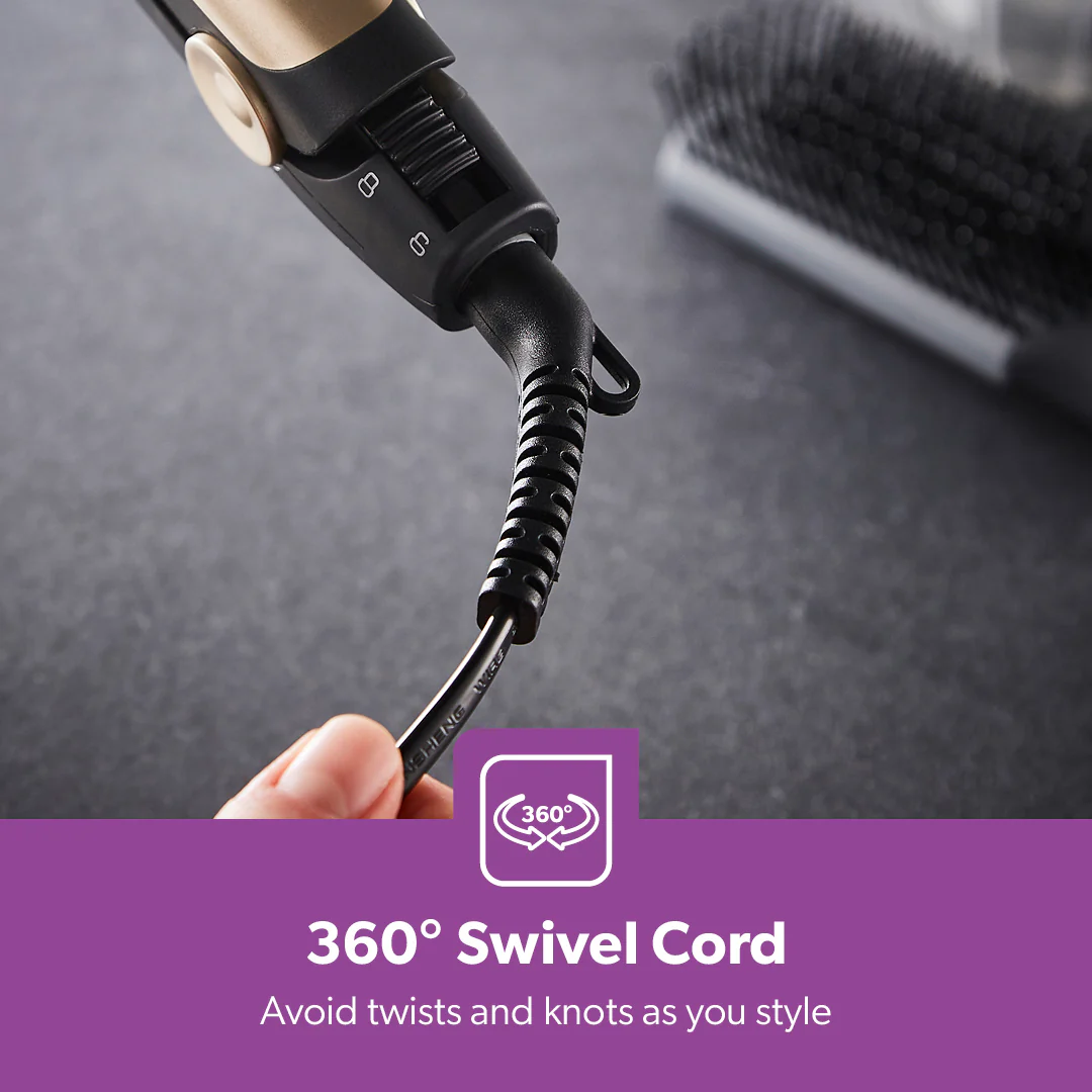 HeatProtect Ceramic Hair Straighteners 360° Swivel Cord - Image 8