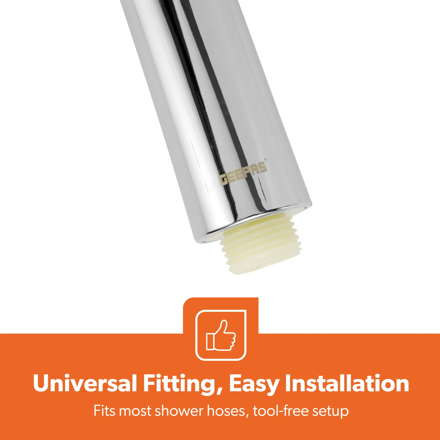 High Pressure Lightweight Chrome Handheld Shower Head - Image 5