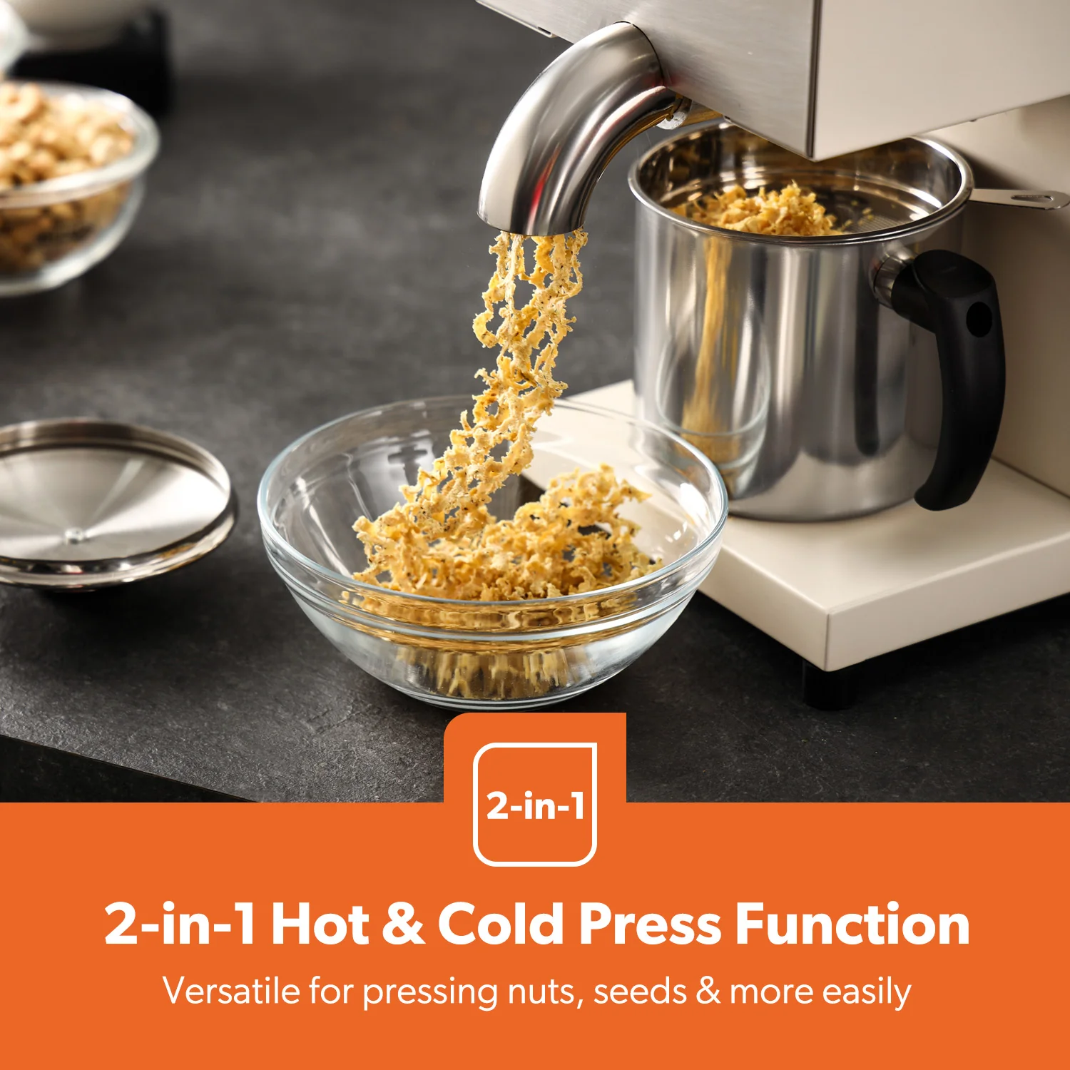 Oil Press Machine 600W Cold & Hot Oil Extractor With Temp Control - Image 3