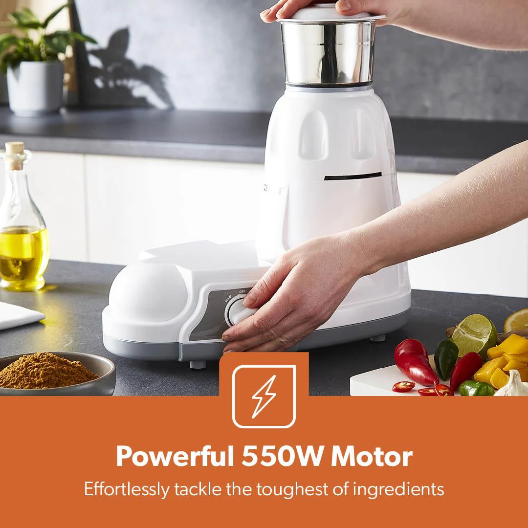 2-In-1 Three-Speed Wet and Dry Mixer Grinder 550W - Image 4