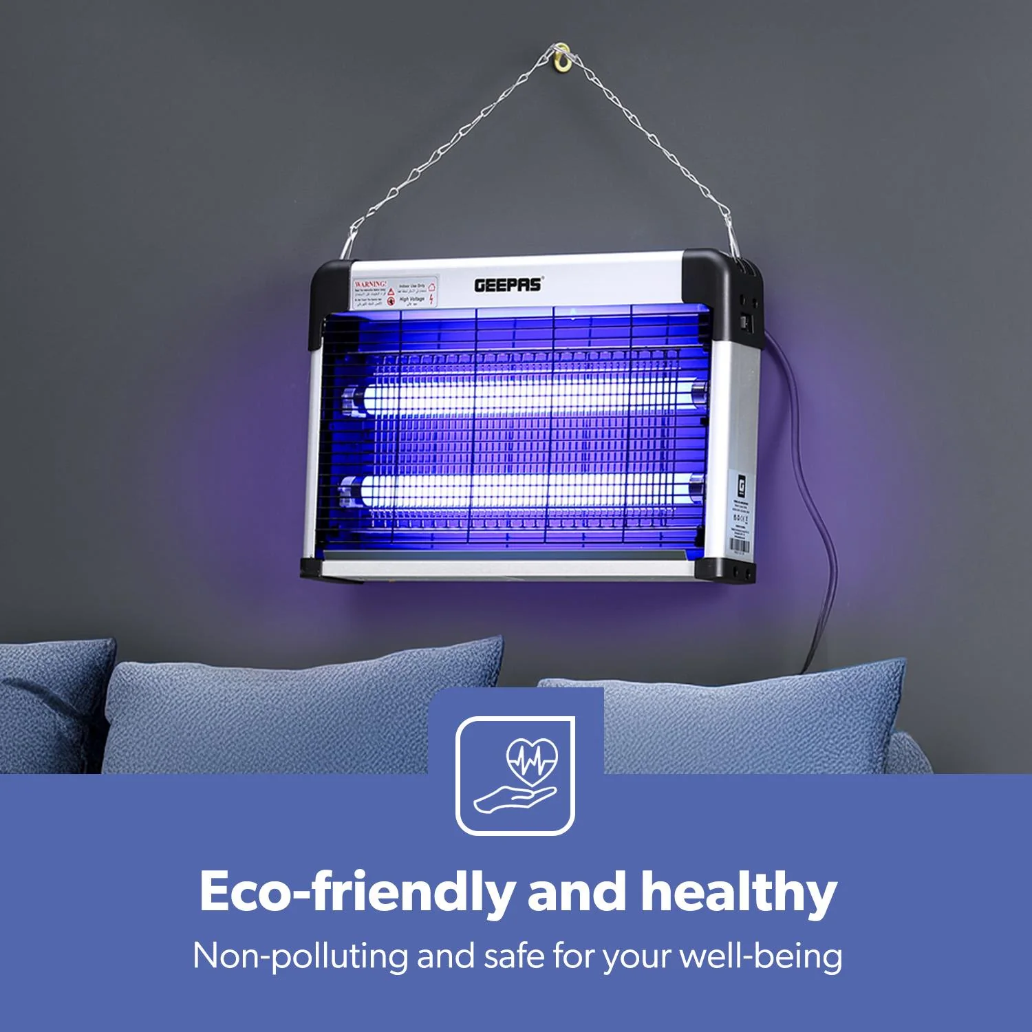 16W Electric UV Indoor Fly and Insect Zapper - Image 3