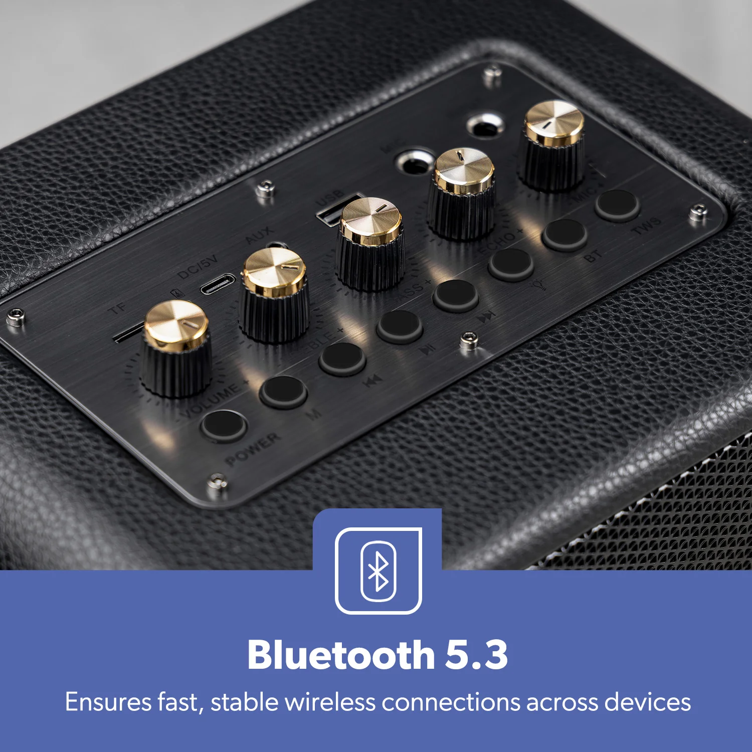 Karaoke Machine RGB Bluetooth Speaker With Wireless Microphone - Image 8