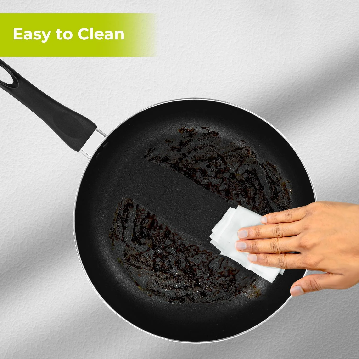 5-Layer Lightweight Non-Stick Frying Pan (22cm-32cm) - Image 4