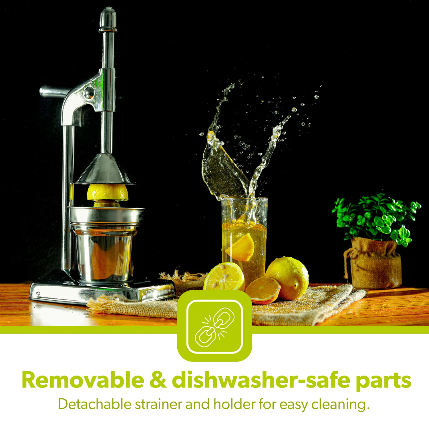 Heavy-Duty Stainless Steel Hand Press Manual Juicer - Image 4