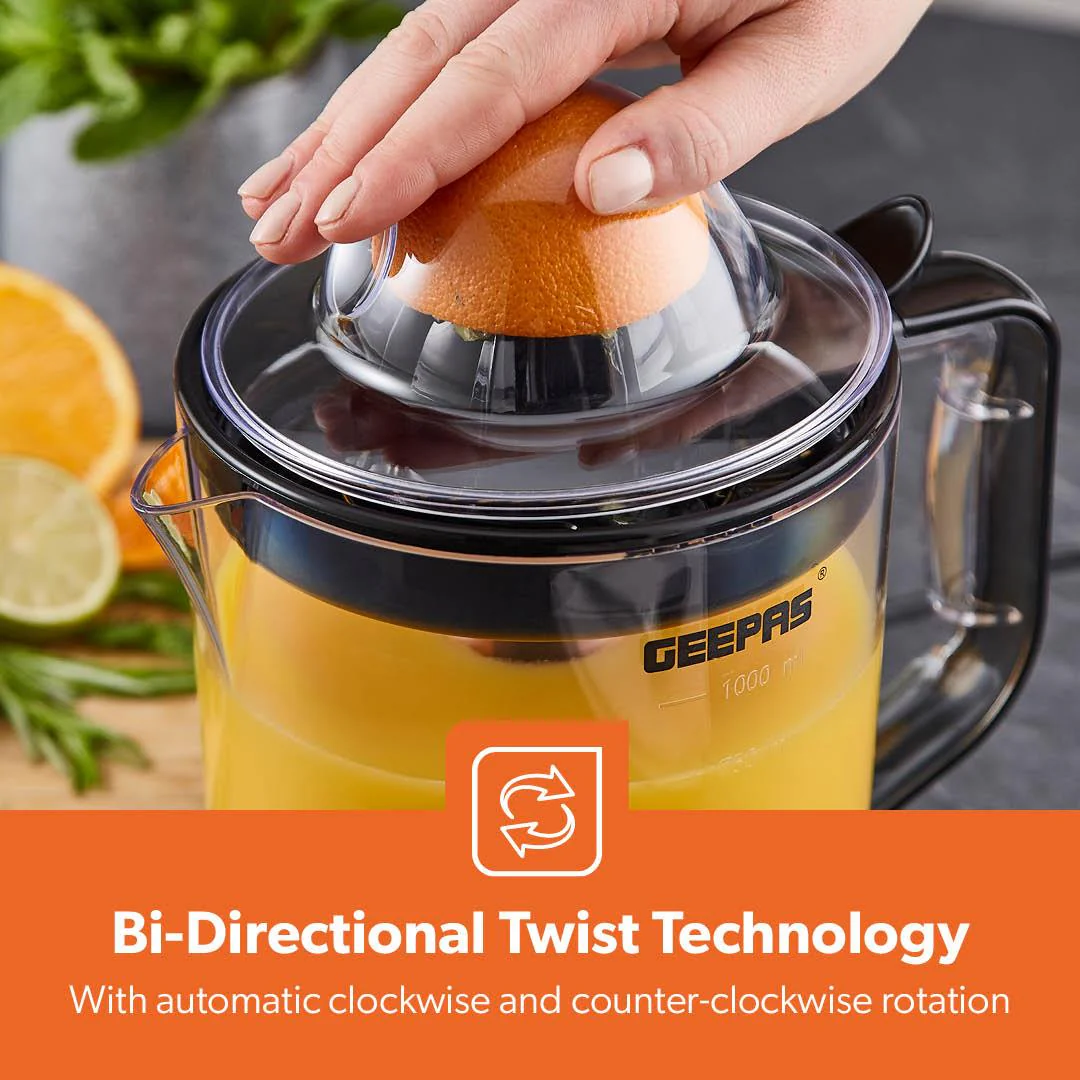 1L Electric Citrus Juicer, Clear-View and Bi-Directional Spin 25W - Image 4