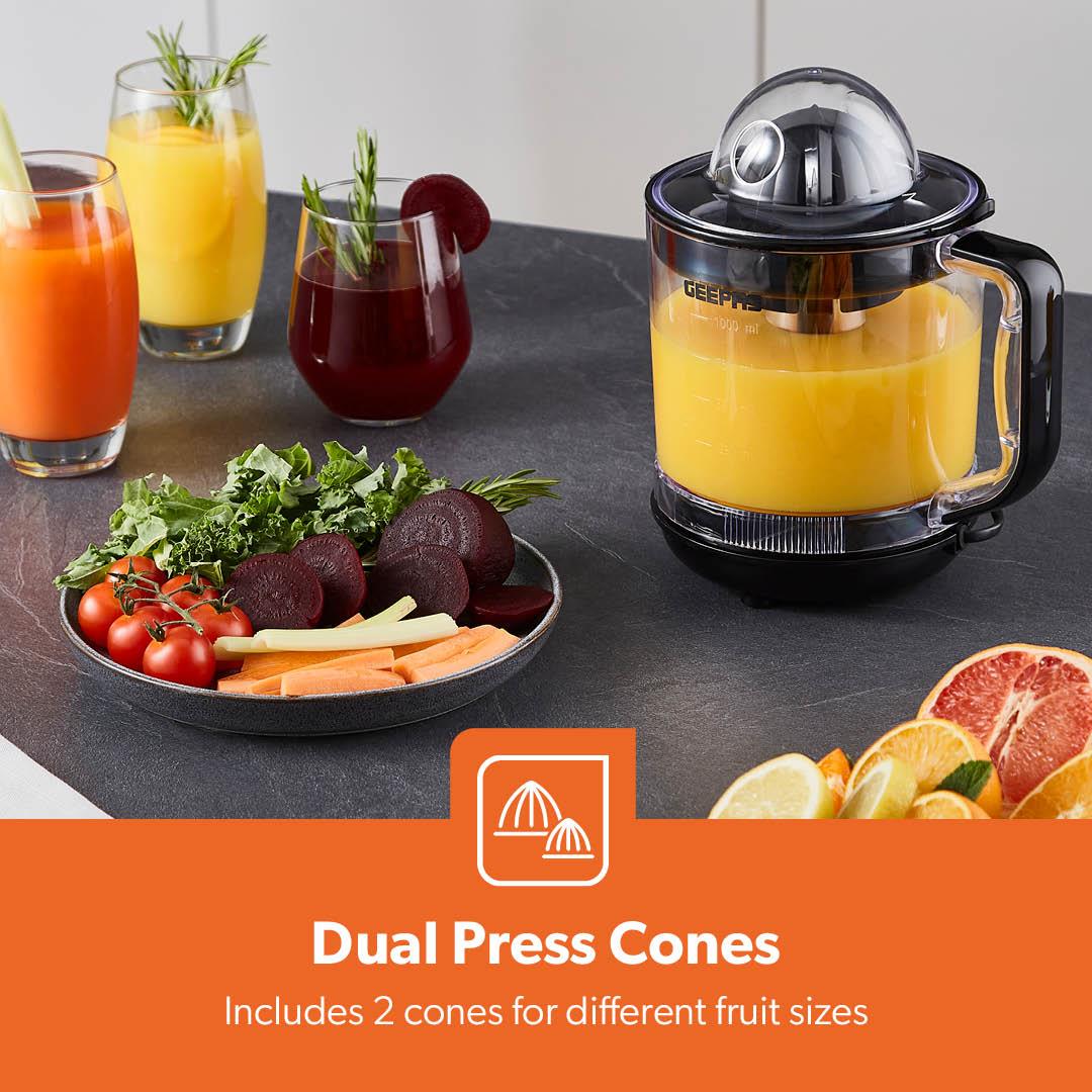 1L Electric Citrus Juicer, Clear-View and Bi-Directional Spin 25W - Image 5