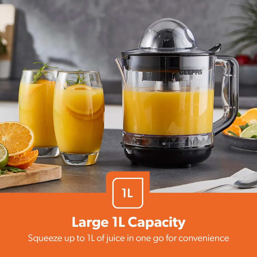 1L Electric Citrus Juicer, Clear-View and Bi-Directional Spin 25W - Image 8