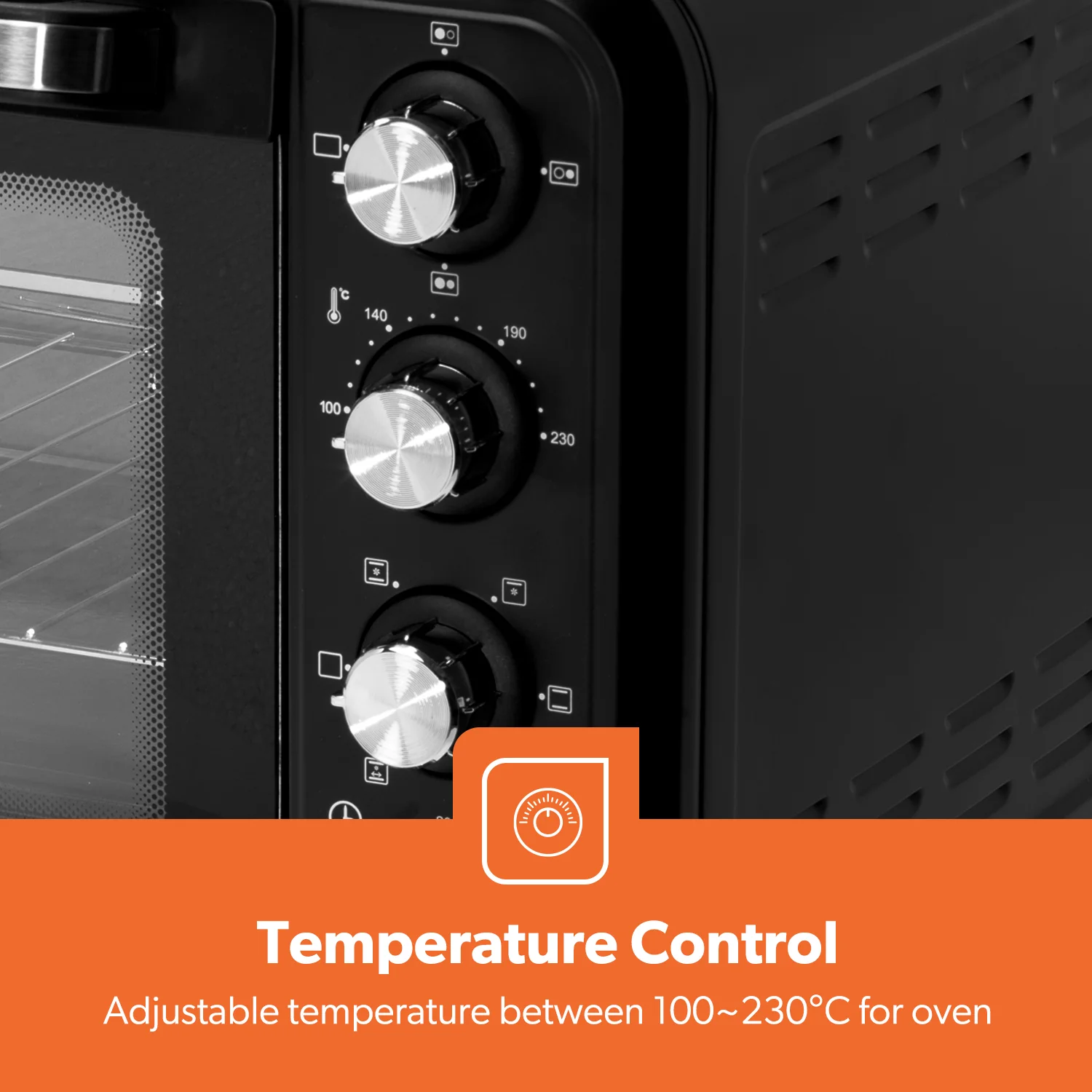 38L Rotisserie Electric Mini Oven With Double Hot Plates - Image 5