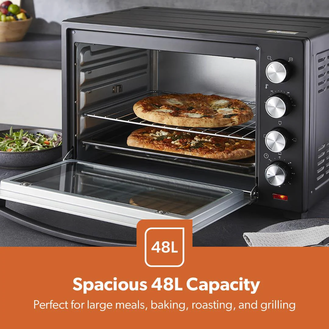 48L Portable Electric Mini Oven With Grill and Rotisserie - Image 3