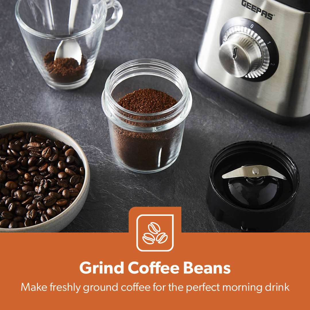 2-In-1 LED Jug Blender With Coffee Grinder 1.5L - Image 10