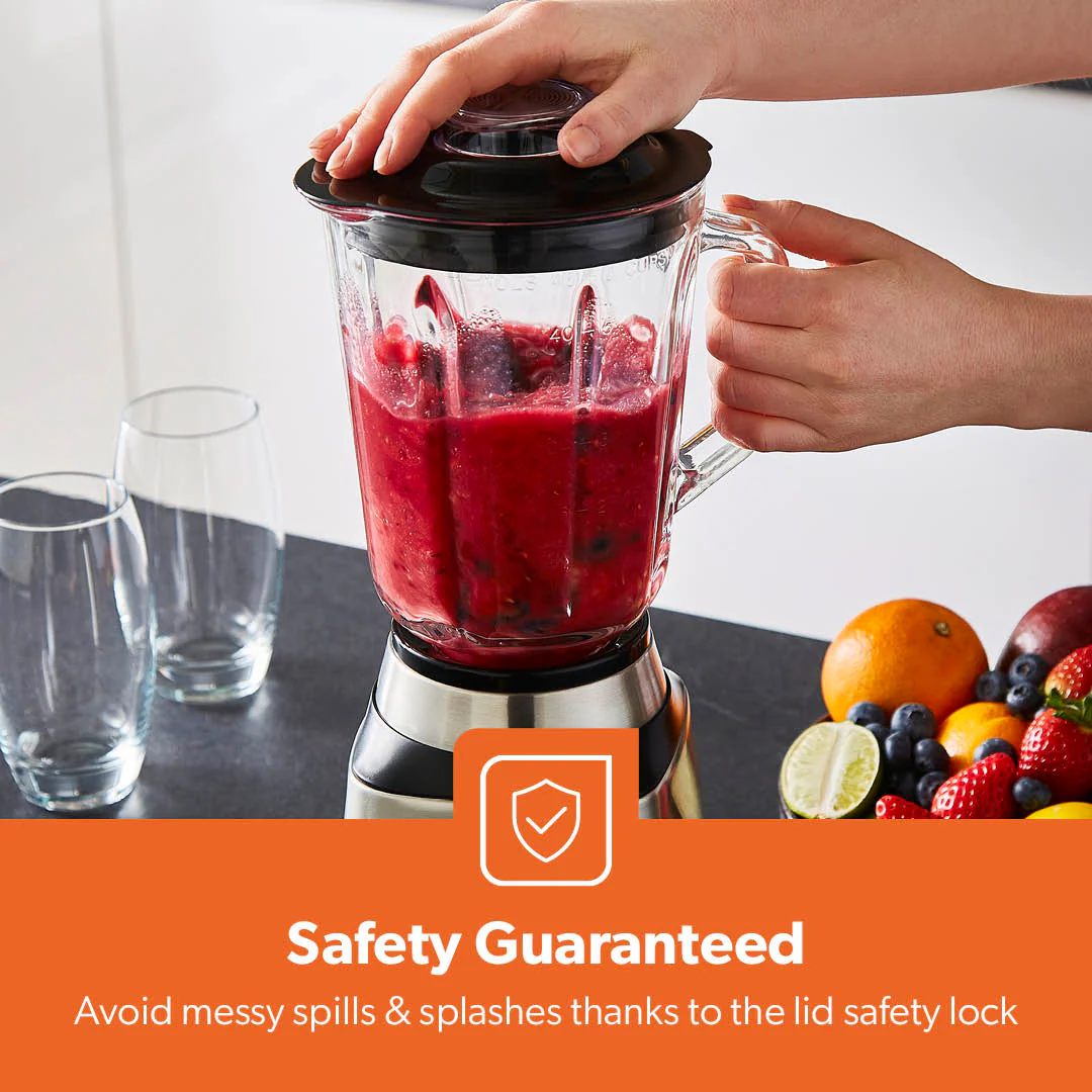 2-In-1 LED Jug Blender With Coffee Grinder 1.5L - Image 7