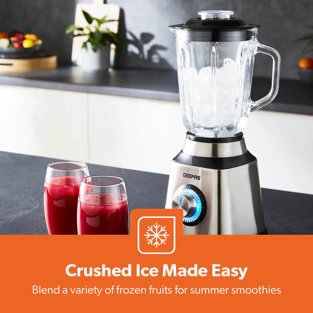 2-In-1 LED Jug Blender With Coffee Grinder 1.5L - Image 9
