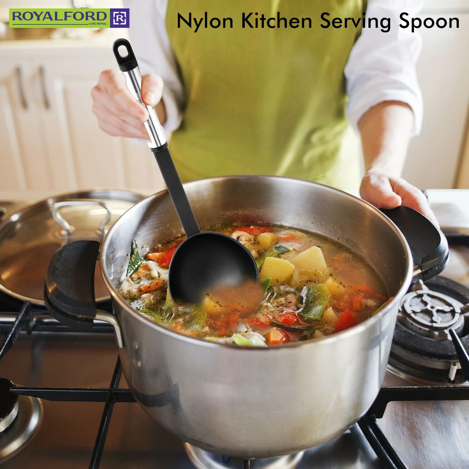 Nylon Kitchen Cooking Utensils Set (5 Pieces) Royalford - Image 5