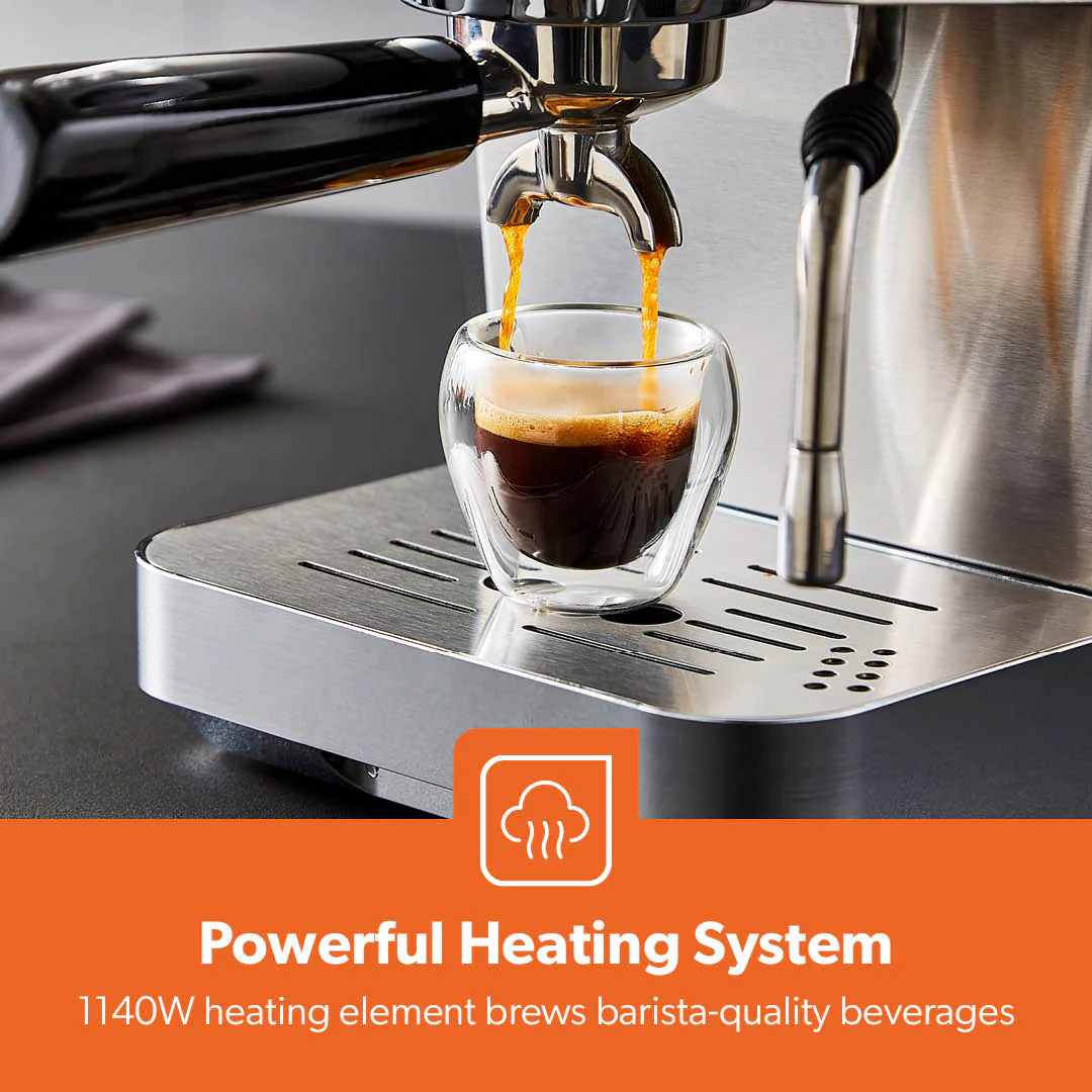 15-Bar Platinum Series Luxury Espresso Coffee Machine - Image 6