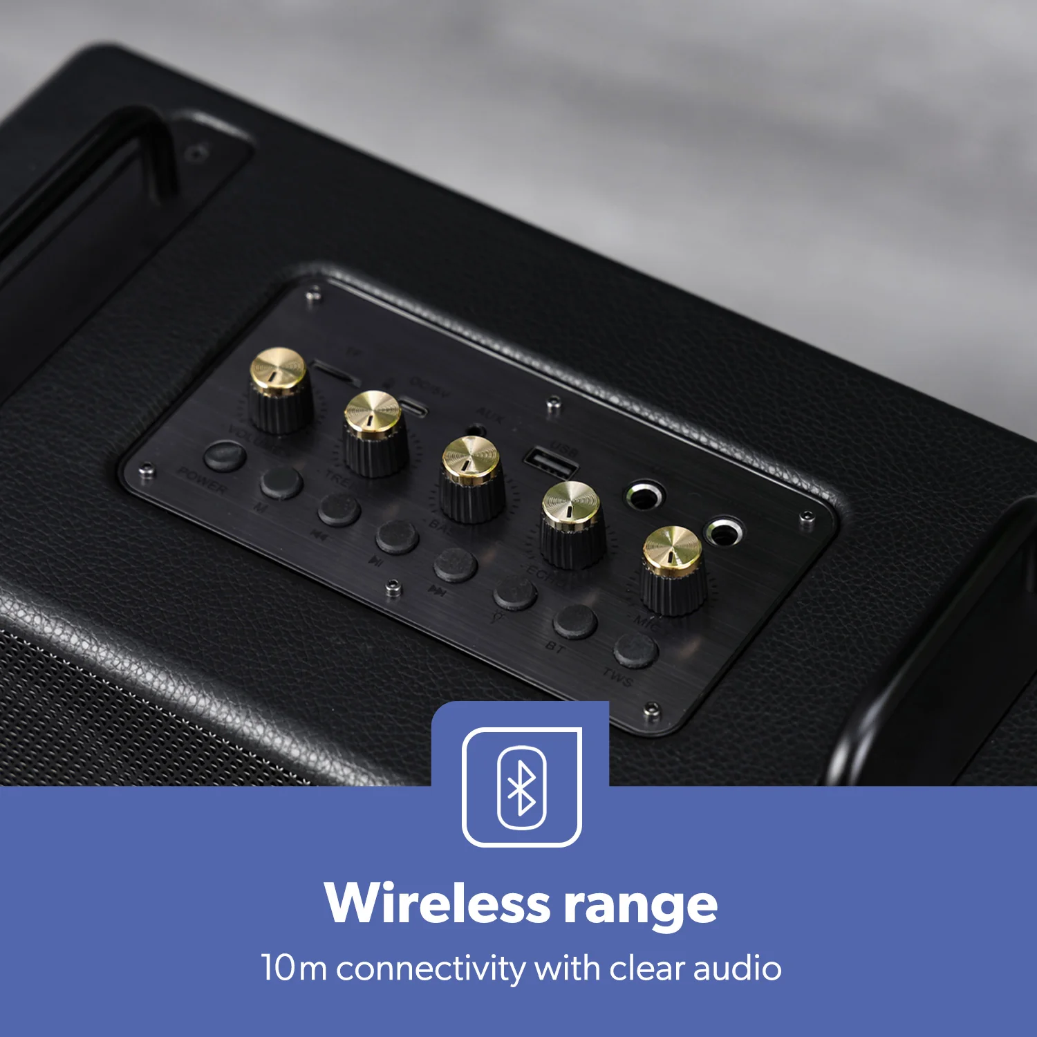 Portable Bluetooth Speaker With Wireless Microphone Karaoke Machine - Image 6