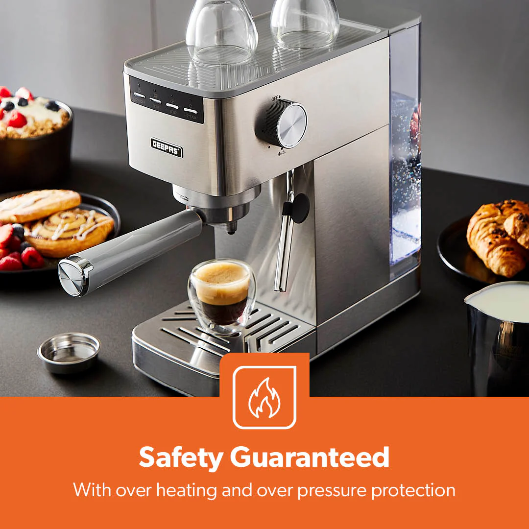 Platinum Series 15-Bar High Pressure Coffee Espresso Machine - Image 3